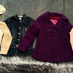 Lot of Girls’ Jacket, Coat and Sweatshirts (size 5-6)